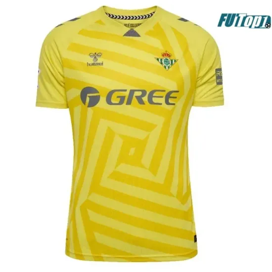 Camiseta Calidad THAI de Portero Real Betis Amarillo 2025/26 con Parche La Liga
