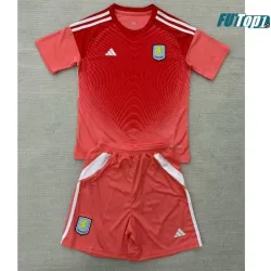 Camiseta Replica de Portero Aston Villa 2025/26 Naranja (Camiseta + Pantalón Corto)