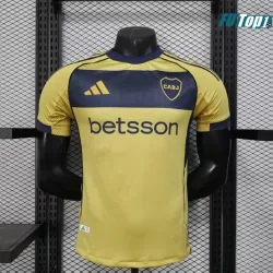 Camiseta Replica Boca Juniors Visitante Segunda Equipación 2025/26 Versión Jugador