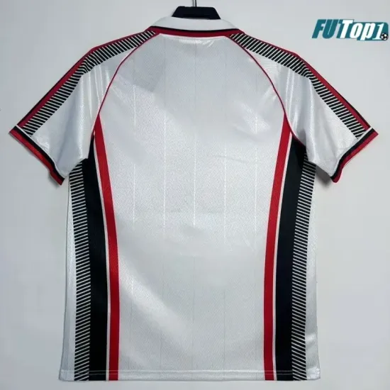 Camiseta Calidad AAA AC Milan Visitante Segunda Equipación 1997/98 Retro Clasico Edición Especial Negro