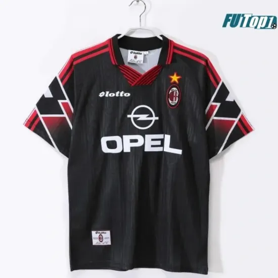 Camiseta Calidad THAI AC Milan 1997/98 Antigua Edición Especial Negro