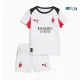 Camiseta AC Milan Segunda Equipación 2025/2026 Blanco Niño Kit