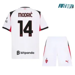 Camiseta Barata MODRIĆ 14 AC Milan Visitante 2025/26 Niño