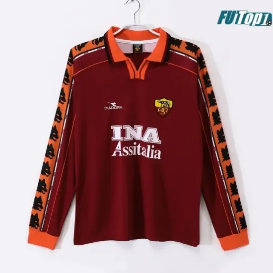 Camiseta Calidad AAA AS Roma Home Primera Equipación 1998/99 Antigua ML