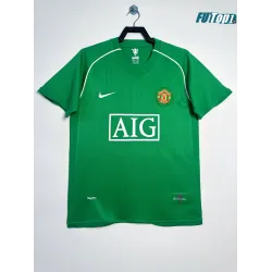 Camiseta Calidad Premium de Portero Manchester United 2007/08 Retro Verde