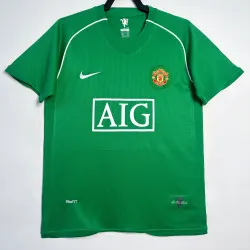 Camiseta Calidad Premium de Portero Manchester United 2007/08 Retro Verde
