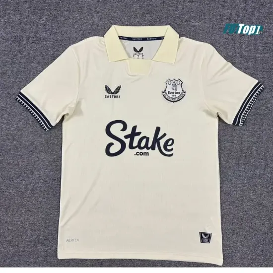 Camiseta Everton FC Segunda Equipación 2025/2026 Beige