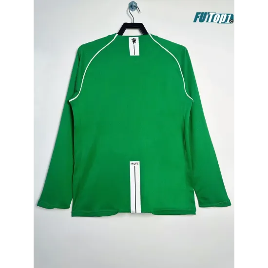 Camiseta Futbol de Portero Manchester United 2007/08 Vintage Verde ML