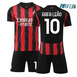 Camiseta Futbol RAFA LEÃO 10 AC Milan Primera Equipación 2025/26 Equipación