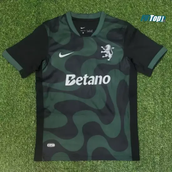Camiseta Lisboa Tercera Equipación 2025/2026 Negro/Verde