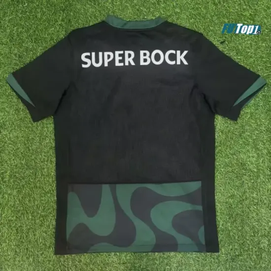 Camiseta Lisboa Tercera Equipación 2025/2026 Negro/Verde