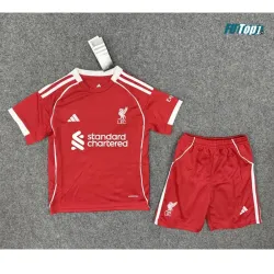 Camiseta Liverpool Primera Equipación 2025/2026 Rojo Niño Kit