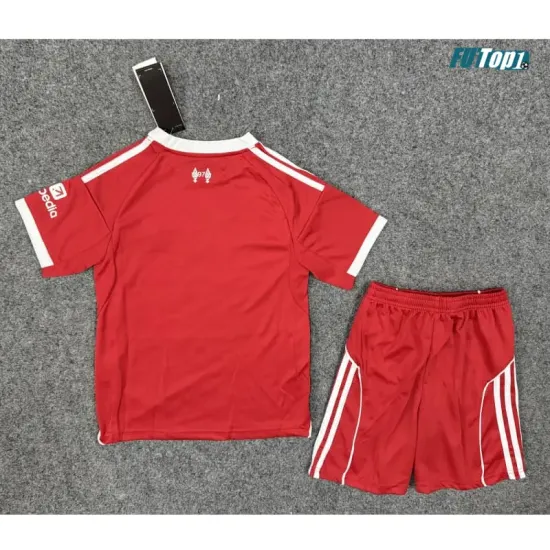 Camiseta Liverpool Primera Equipación 2025/2026 Rojo Niño Kit