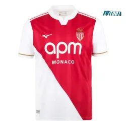 Camiseta Monaco Primera Equipación 2025/2026 Rojo/Blanco
