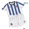 Camiseta Real Sociedad Primera Equipación 2025/2026 Azul/Blanco Niño Kit con Parche La Liga