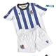 Camiseta Real Sociedad Primera Equipación 2025/2026 Azul/Blanco Niño Kit con Parche La Liga