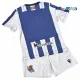 Camiseta Real Sociedad Primera Equipación 2025/2026 Azul/Blanco Niño Kit con Parche La Liga