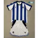 Camiseta Real Sociedad Primera Equipación 2025/2026 Azul/Blanco Niño Kit con Parche La Liga