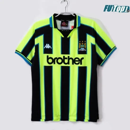 Camiseta Replica Manchester City Segunda Equipación 1998/99 Vintage