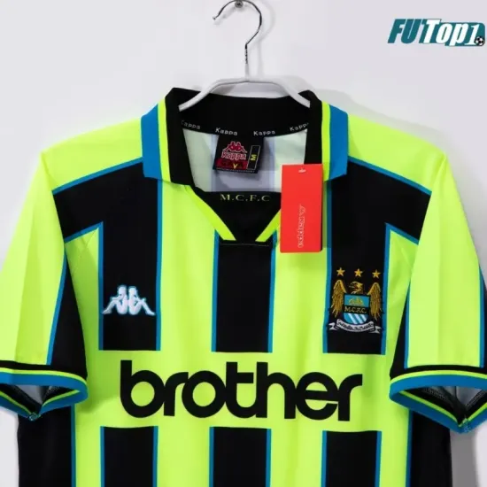 Camiseta Replica Manchester City Segunda Equipación 1998/99 Vintage