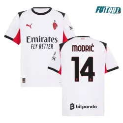 Camiseta Replica MODRIĆ 14 AC Milan Segunda Equipación 2025/26