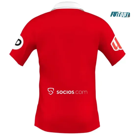 Camiseta Sevilla FC 2025/2026 Segunda Equipación Rojo con Parche La Liga