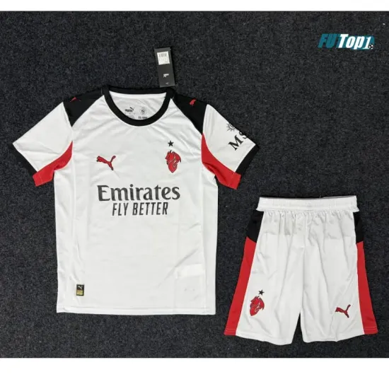 Camiseta AC Milan Segunda Equipación 2025/2026 Blanco