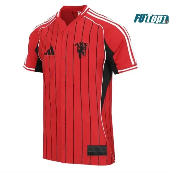 Camiseta Barata Manchester United 2025/26 Baseball Shirt Rojo