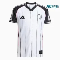 Camiseta Calidad THAI Juventus 2025/26 Baseball Shirt Blanco/Negro