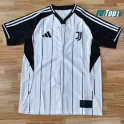 Camiseta Calidad THAI Juventus 2025/26 Baseball Shirt Blanco/Negro