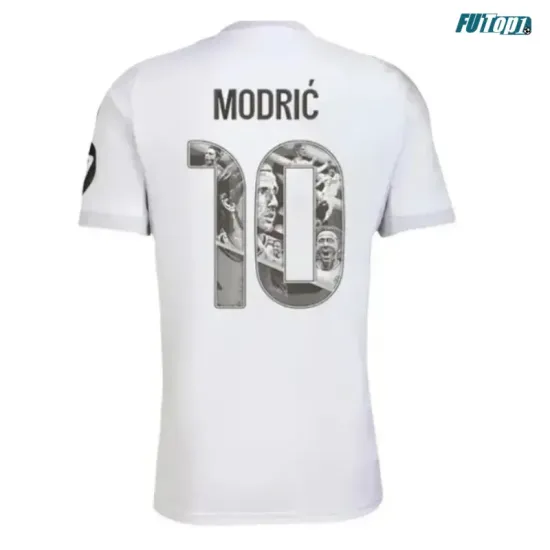 Camiseta MODRIĆ 10 Real Madrid Primera Equipación 2025/2026 Blanco Mujer
