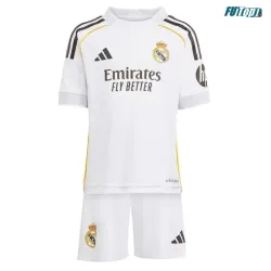 Camiseta MBAPPÉ 10 Real Madrid Primera Equipación 2025/2026 Blanco Niño Kit