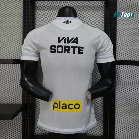 Camiseta Santos FC Primera Equipación 2025/2026 Blanco con Publicitario (EDICIÓN JUGADOR)