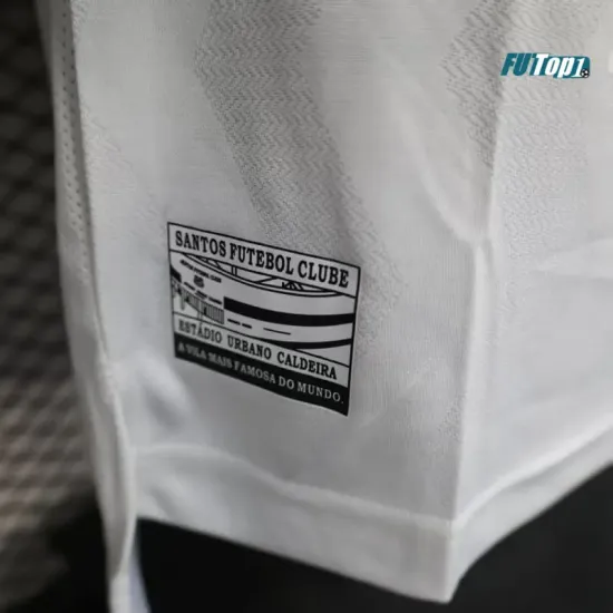 Camiseta Santos FC Primera Equipación 2025/2026 Blanco con Publicitario (EDICIÓN JUGADOR)