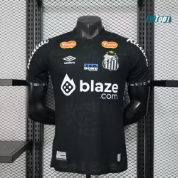 Camiseta Santos FC 2025/2026 Edición Especial Negro con Publicitario (EDICIÓN JUGADOR)