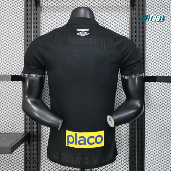 Camiseta Santos FC 2025/2026 Edición Especial Negro con Publicitario (EDICIÓN JUGADOR)