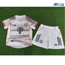 Camiseta Barata Bayern Múnich Visitante 2025/26 Equipación Versión Jugador Niño
