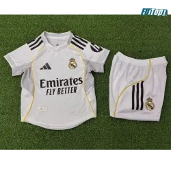 Camiseta Barata Real Madrid Local Primera Equipación 2025/26 Niño Versión Jugador