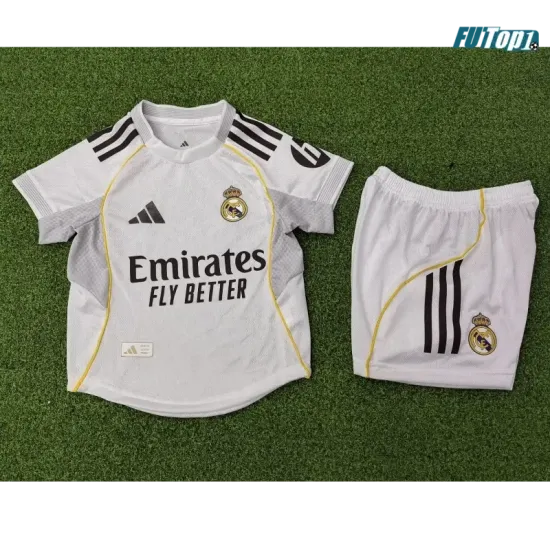 Camiseta Barata Real Madrid Local Primera Equipación 2025/26 Niño Versión Jugador