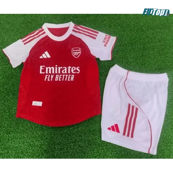 Camiseta Calidad AAA Arsenal Local Primera Equipación 2025/26 Niño Versión Jugador