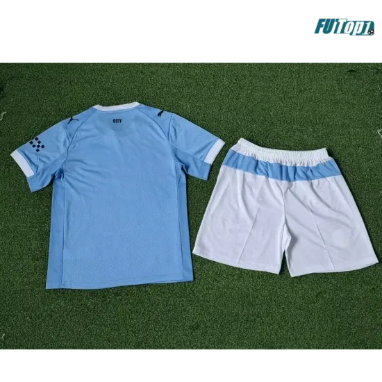 Camiseta Calidad AAA Manchester City Home 2025/26 Niño Versión Jugador