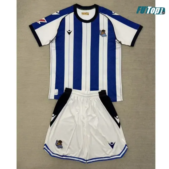 Camiseta Calidad Premium Real Sociedad Home Primera Equipación 2025/26 Equipación con Parche La Liga