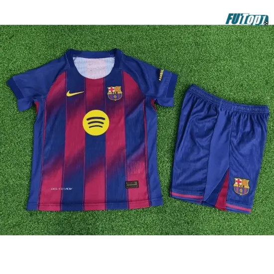 Camiseta Replica Barcelona Local 2025/26 Equipación Versión Jugador Niño