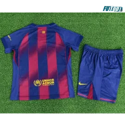 Camiseta Replica Barcelona Local 2025/26 Equipación Versión Jugador Niño