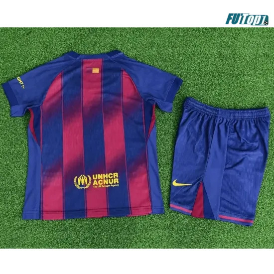 Camiseta Replica Barcelona Local 2025/26 Equipación Versión Jugador Niño