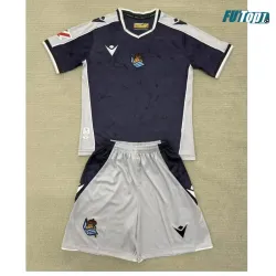 Camiseta Replica Real Sociedad Away Segunda Equipación 2025/26 (Camiseta + Pantalón Corto) con Parche La Liga
