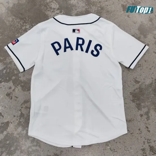 Camiseta Barata PSG 2025/26 Baseball Shirt Blanco