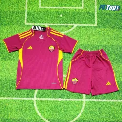 Camiseta Calidad AAA AS Roma Local 2025/26 (Camiseta + Pantalón Corto)