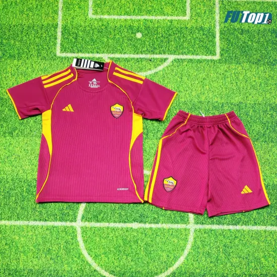 Camiseta Calidad AAA AS Roma Local 2025/26 (Camiseta + Pantalón Corto)