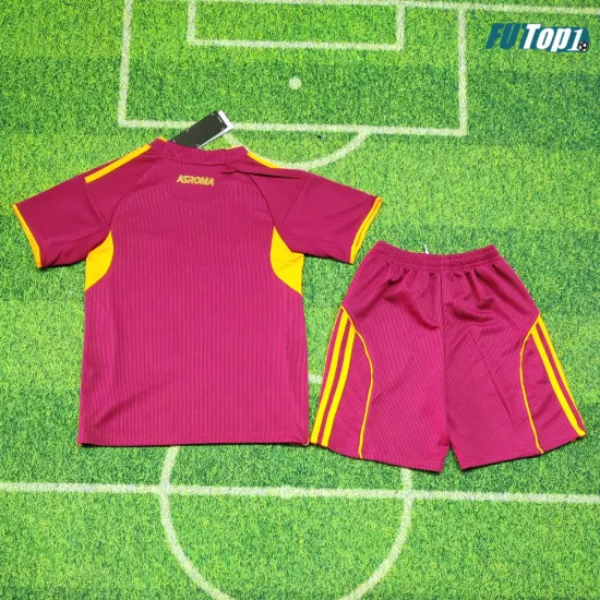 Camiseta Calidad AAA AS Roma Local 2025/26 (Camiseta + Pantalón Corto)
